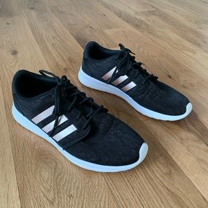 Adidas Cloudfoam Black & Rose Gold Sneakers